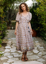 Cleobella Paula Midi Dress - Marrakesh Print-Hand In Pocket