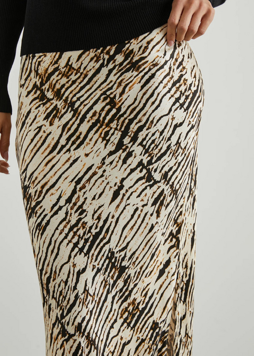 Rails Maya Midi Skirt- Neutral Ikat-Hand In Pocket