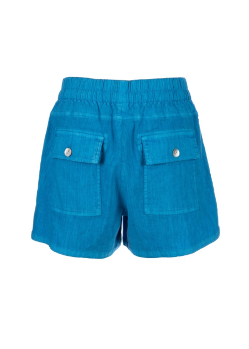 Kut Christina Short with Drawcord - Azure-Hand In Pocket
