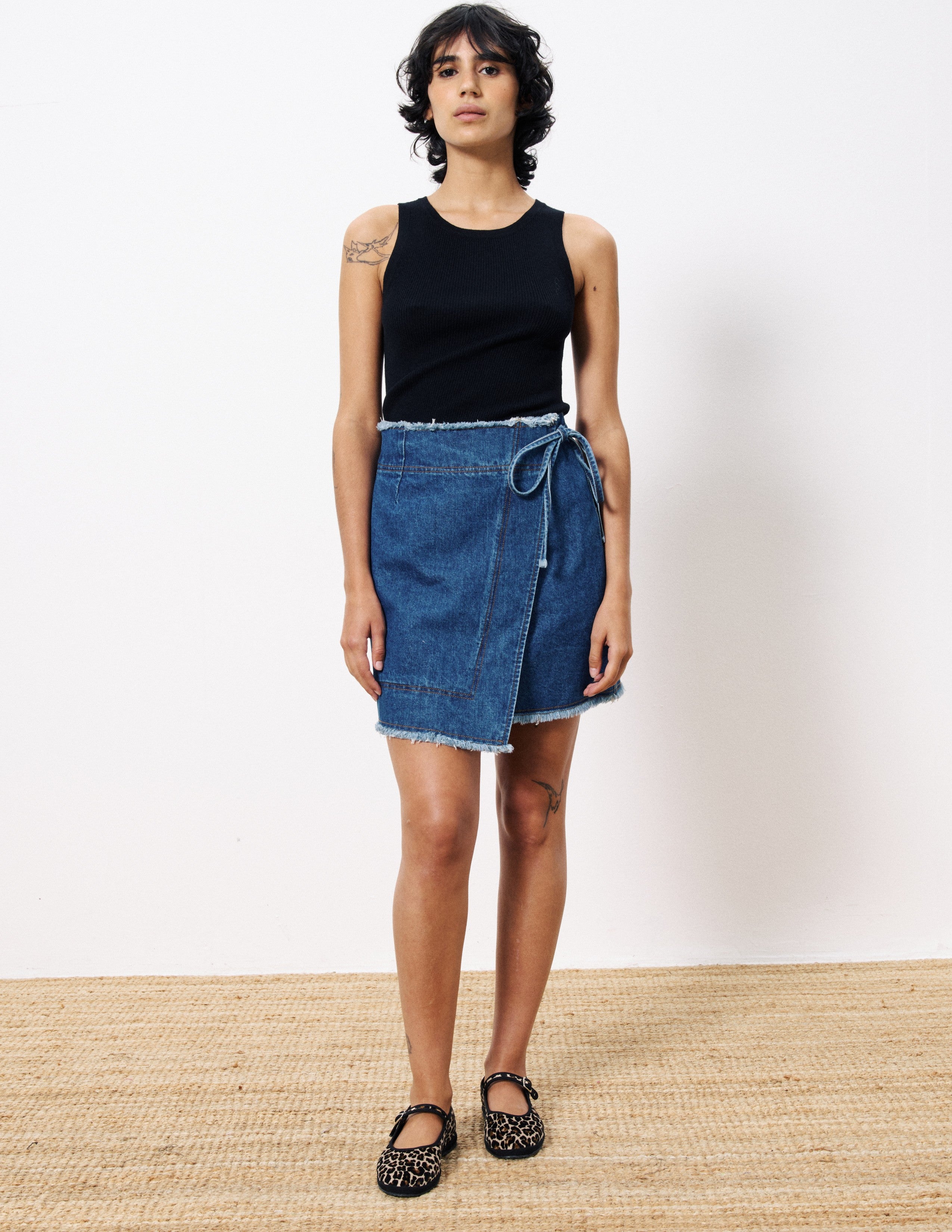 FRNCH Nise Skirt-Blue Jean – Hand In Pocket