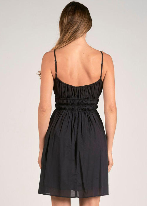 Elan Carrie Mini Dress - Black-Hand In Pocket