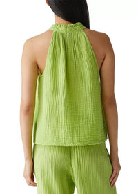 Michael Stars Viola Split Neck Tank- Lettuce ***FINAL SALE***-Hand In Pocket