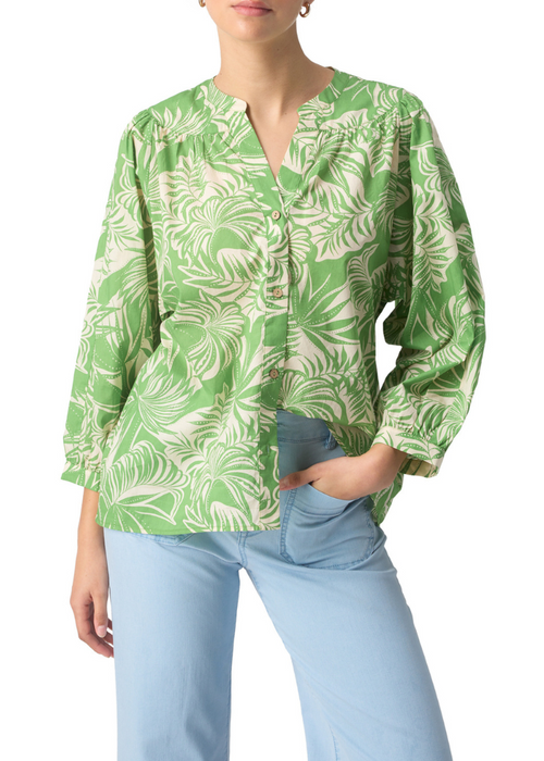 Sanctuary Flow With Me Blouse - Cool Palm-Hand In Pocket