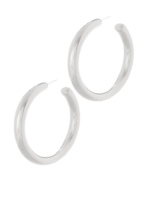 Daily Dose Hoops 45mm-Silver-Hand In Pocket