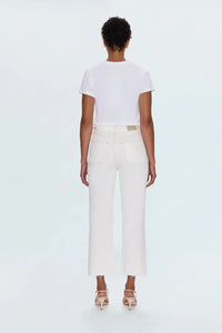 Pistola Cassie Crop- Vintage Ecru-Hand In Pocket