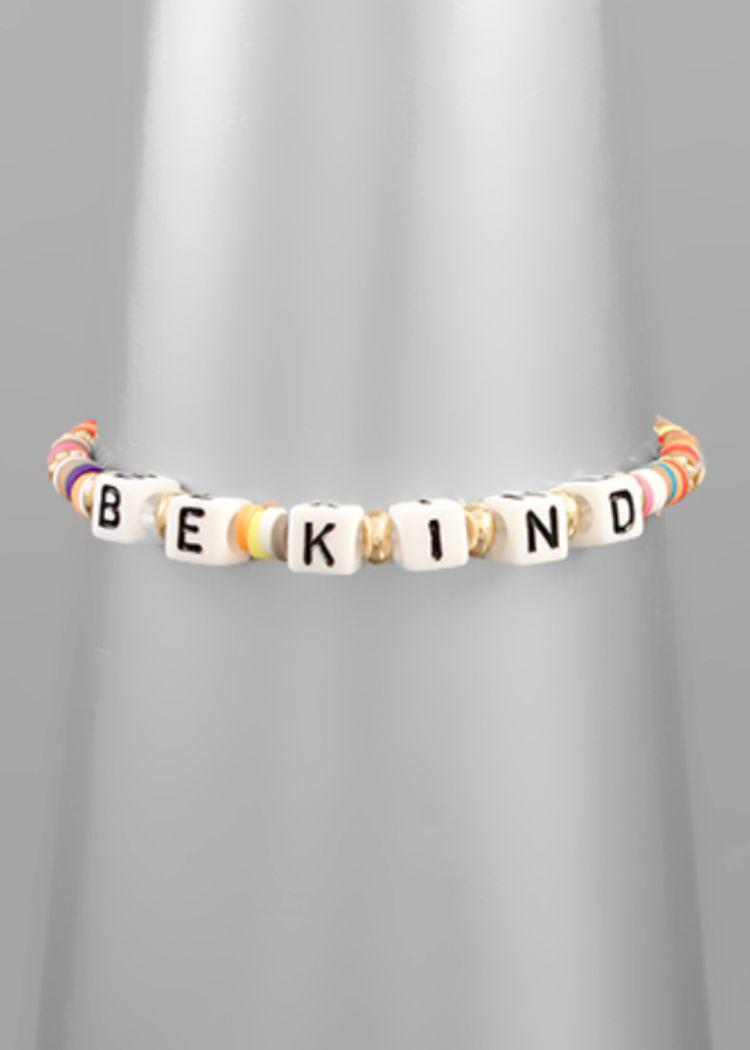 Be Kind Beaded Bracelet-Hand In Pocket