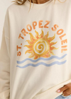 Z Supply Soleil Sunday Sweatshirt - Sea Salt-Hand In Pocket