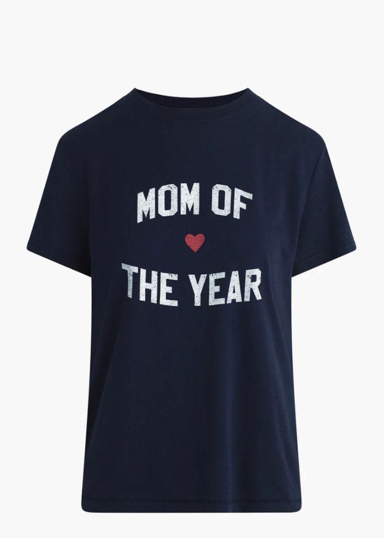Favorite Daughter Mom of the Year Tee- Navy-Hand In Pocket