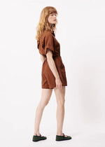 FRNCH Lily Woven Romper-Hand In Pocket