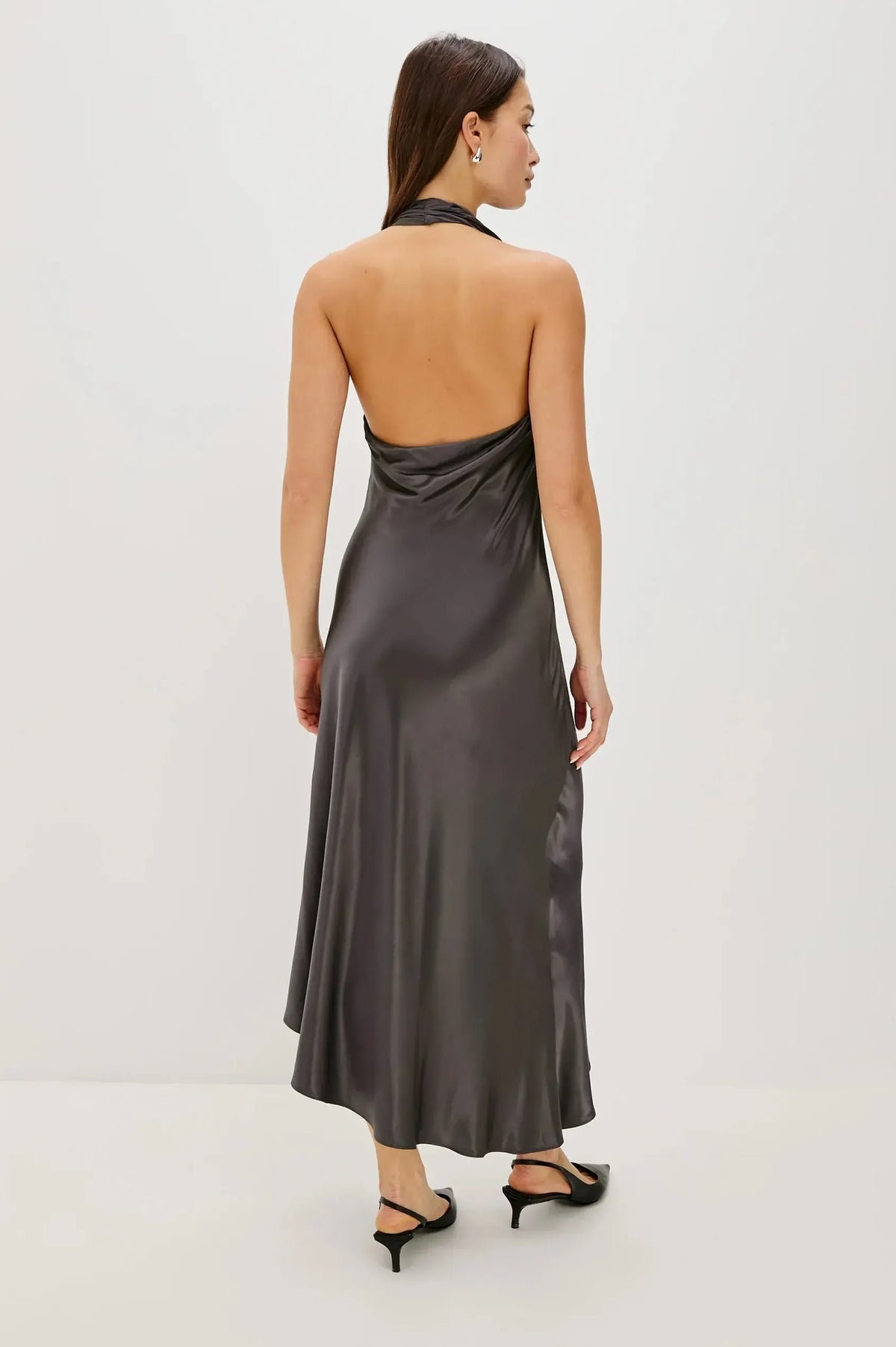 Rails Adra Dress -Gunmetal-Hand In Pocket