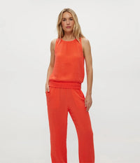 Michael Stars Janelle Tie Neck Tank- Persimmon ***FINAL SALE***-Hand In Pocket