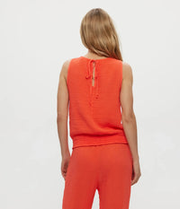 Michael Stars Janelle Tie Neck Tank- Persimmon ***FINAL SALE***-Hand In Pocket