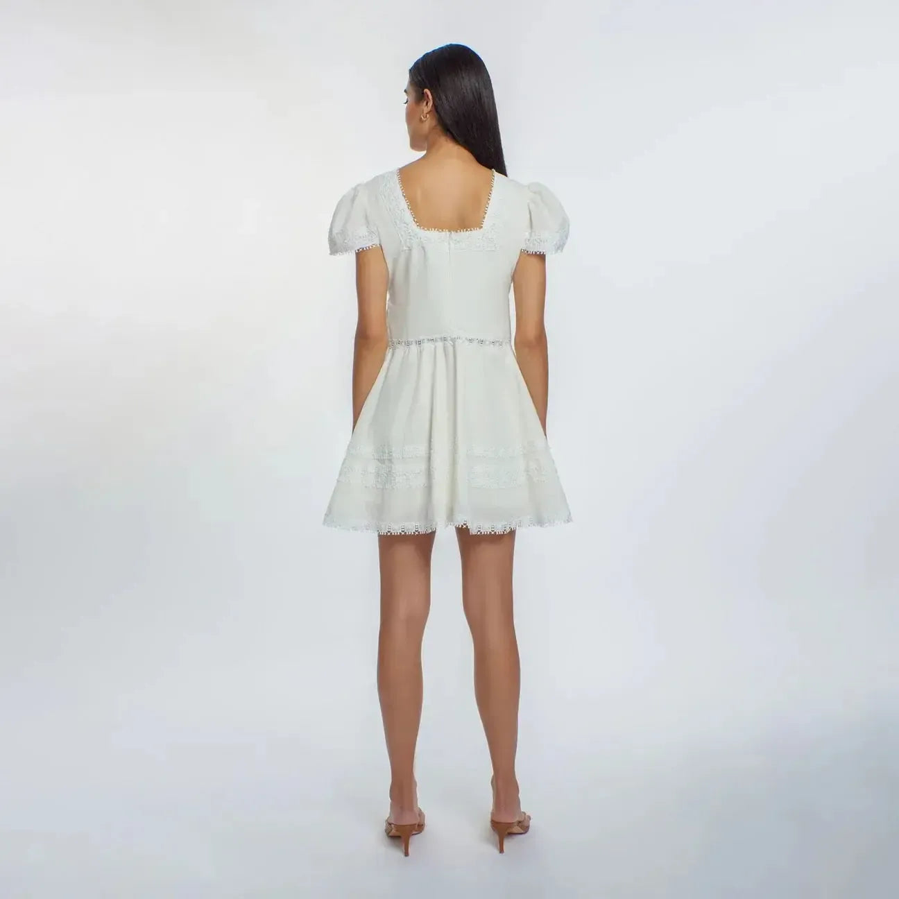 Peixoto Piper Mini Dress- White-Hand In Pocket