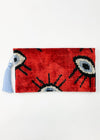 Wolf & Willa Eye Envelope Clutch-Red-Hand In Pocket