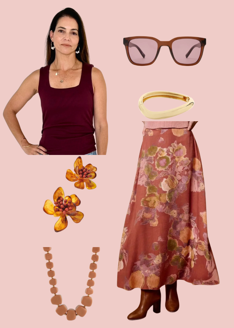 Maribel Tank & Ellis Skirt