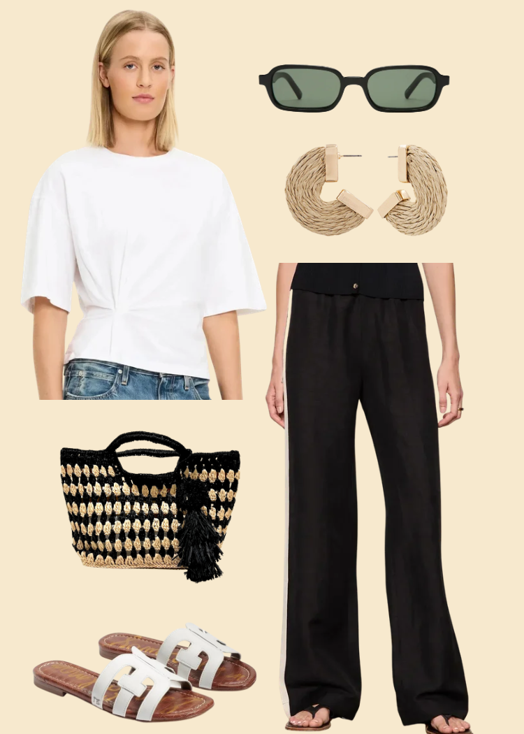 Wide Leg Linen Pants