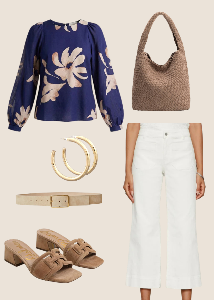 Mimi Blouse & Marine Pants