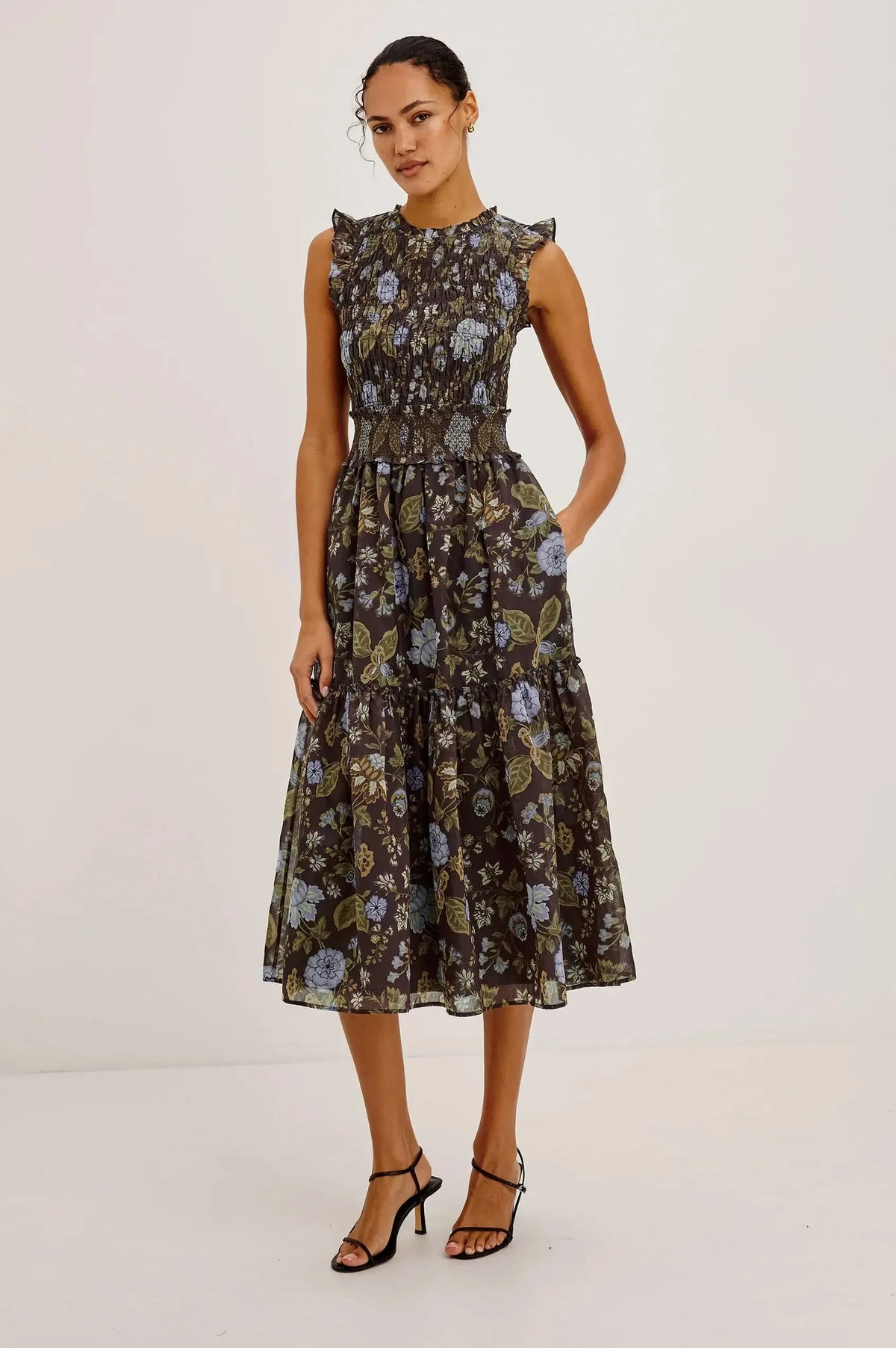 Rails Vivier Sleeveless Midi Dress - Willow-Hand In Pocket