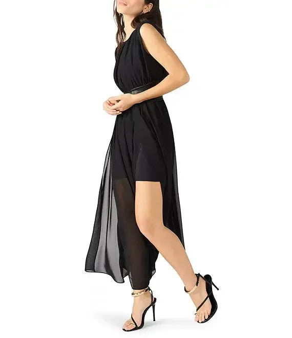 Steve Madden Issey Dress- Black-Hand In Pocket