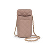 Brianna Cell Phone Crossbody: Natural-Hand In Pocket