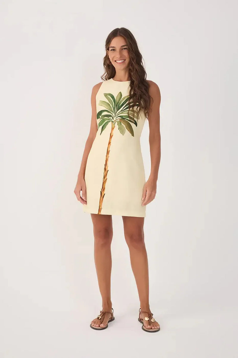 Dress To Sia Mini Dress - Tropical Print-Hand In Pocket