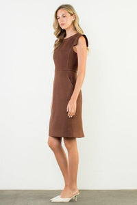 THML Channing Midi Dress- Brown