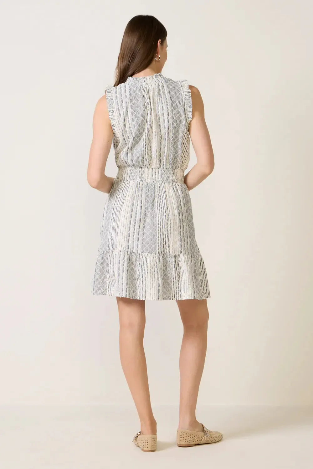 Rails Didi Dress - Striped Eyelet-Hand In Pocket