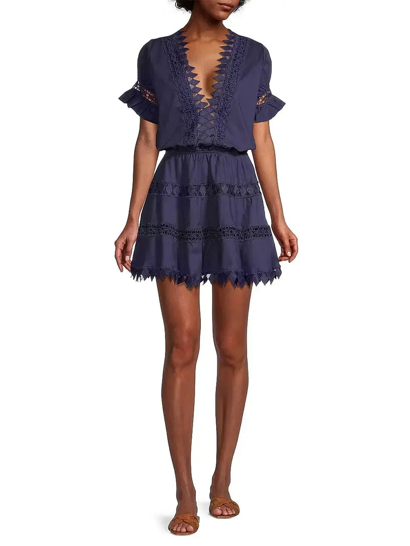 Peixoto Piper Mini Dress - Navy-Hand In Pocket