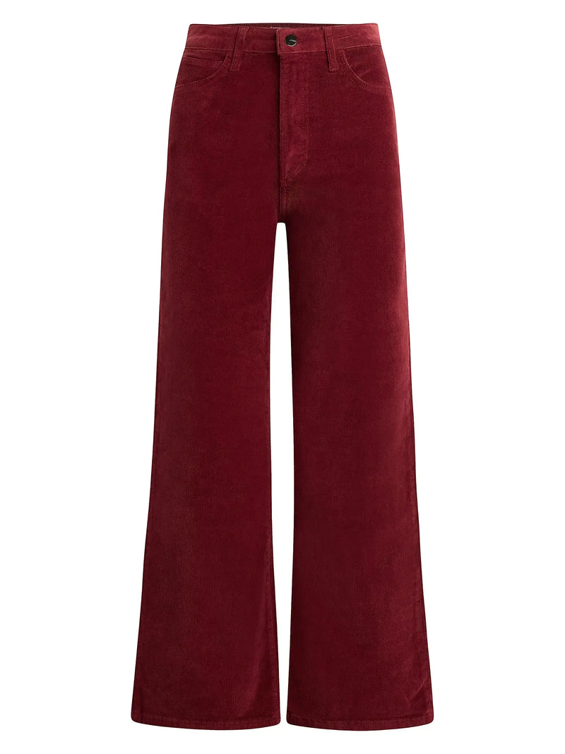 Joes Jeans "The Blake" Wide Leg Cord- Syrah-Hand In Pocket