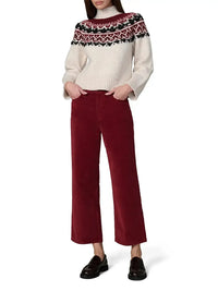 Joes Jeans "The Blake" Wide Leg Cord- Syrah-Hand In Pocket