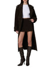 Joe's Jeans The Vegan Suede Mini Skirt- Dk Chocolate