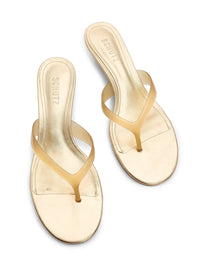 Schutz Roslyn Wedge - Platinum-Hand In Pocket