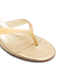 Schutz Roslyn Wedge - Platinum-Hand In Pocket