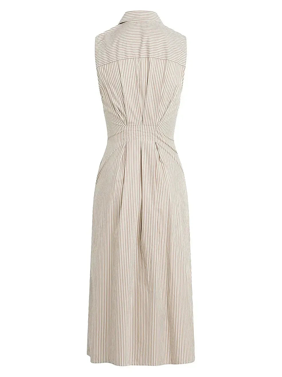 Favorite Daughter The Good Behavior Dress- Taupe-Hand In Pocket