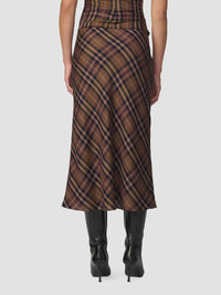 Joe's Jeans The Ines Midi Skirt - Camel Plaid