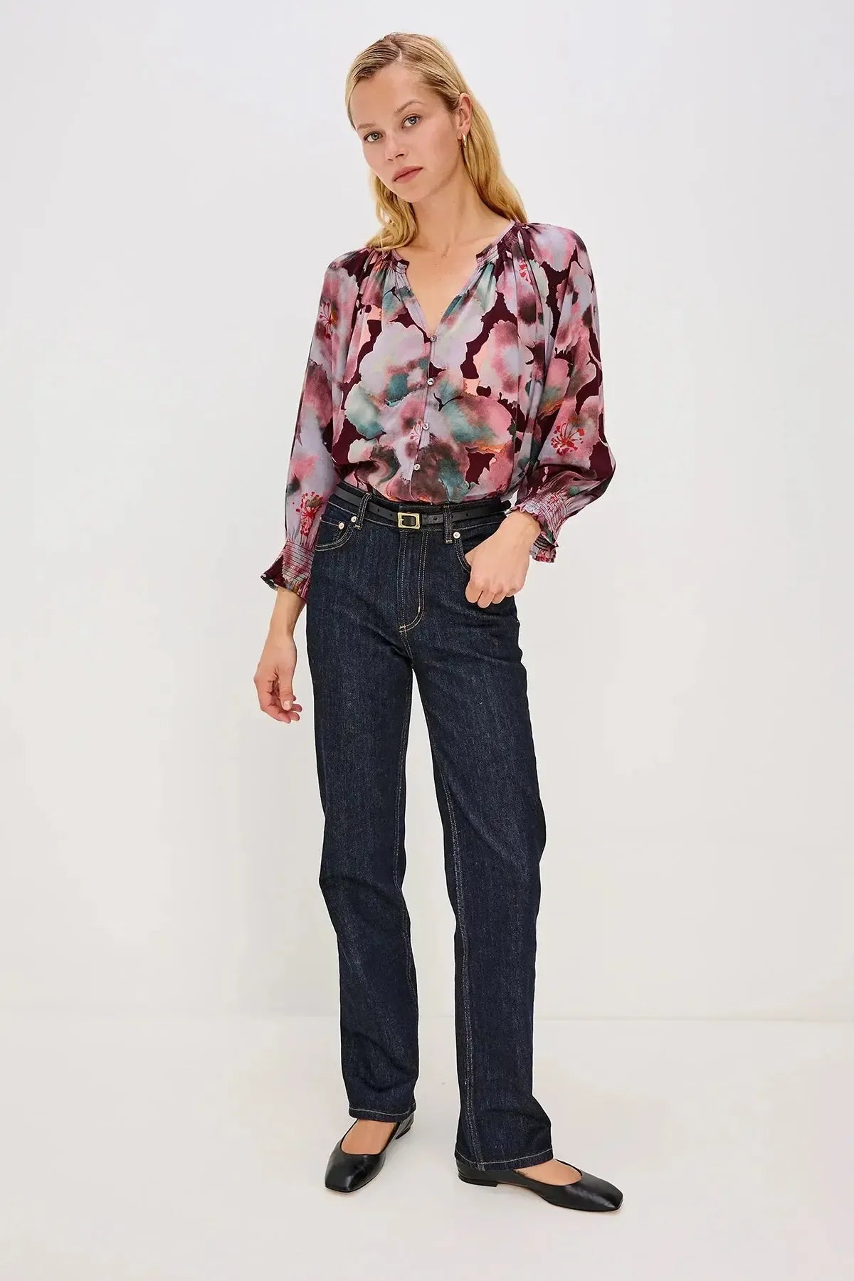 Rails Mariah Top - Magenta Verbena-Hand In Pocket