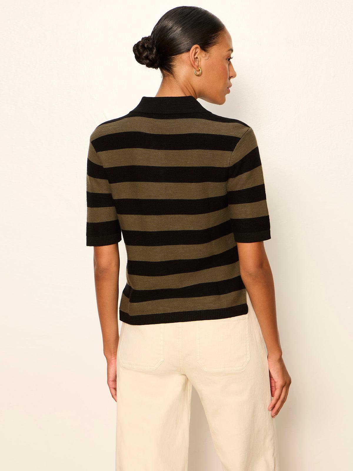 Sanctuary For Keeps Sweater - Brooklyn Stripe-Hand In Pocket