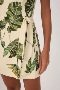 Dress To Nina Romper - Leaf Print-Hand In Pocket