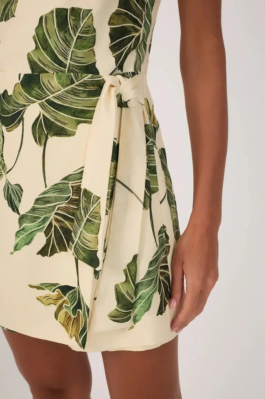 Dress To Nina Romper - Leaf Print-Hand In Pocket