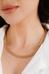 Woven Chain Necklace: 18k Gold Plated / One Size
