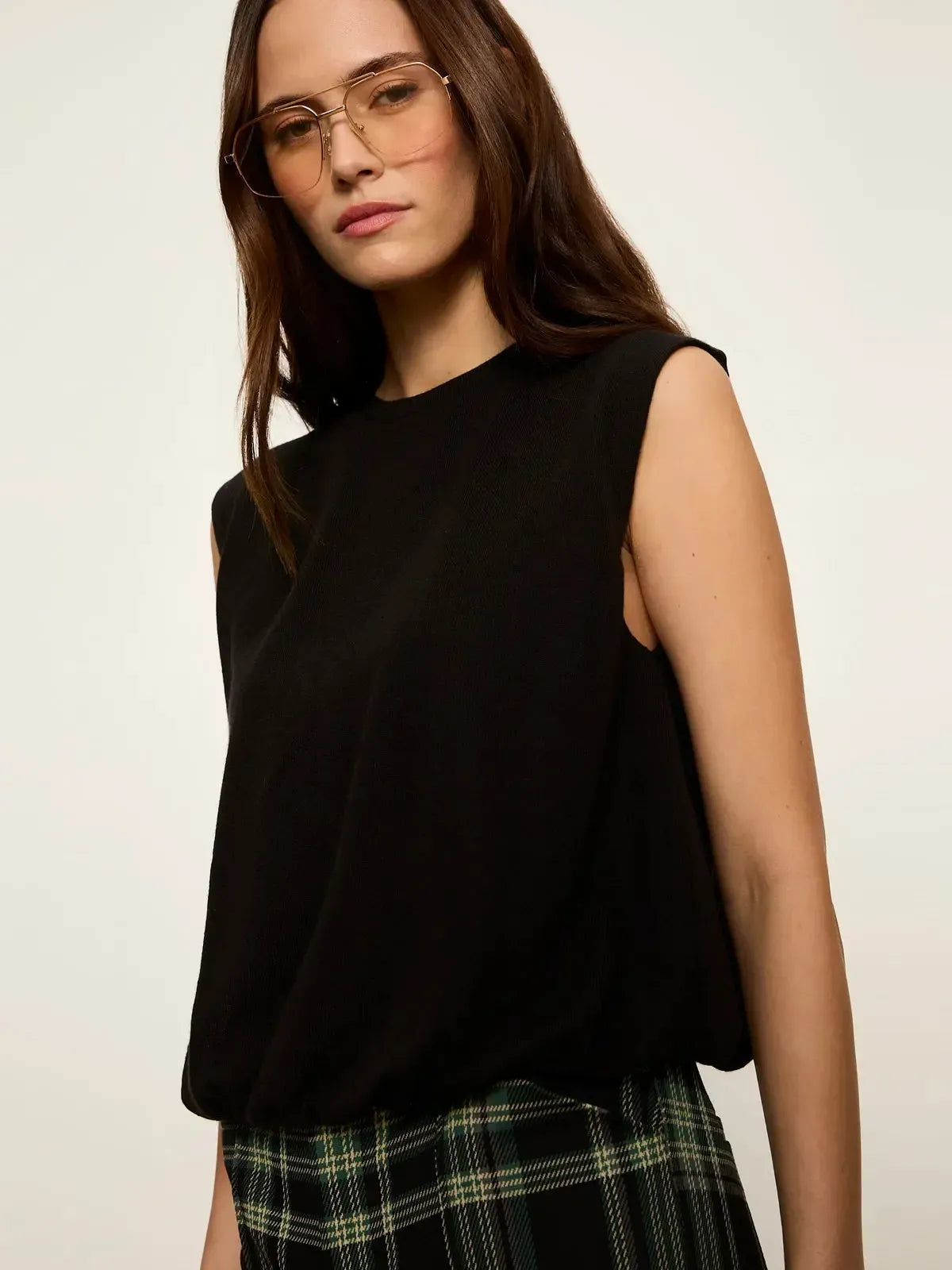 Sanctuary Quinn Bubble Shell - Black-Hand In Pocket