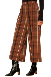 Sanctuary Terrace Pant - Elder Plaid-Hand In Pocket