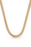 Woven Chain Necklace: 18k Gold Plated / One Size