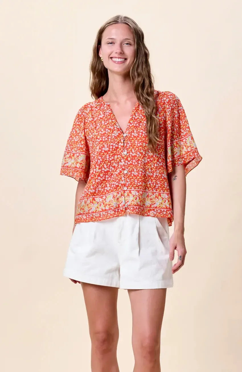 Cleobella Koa Blouse - Solara-Hand In Pocket