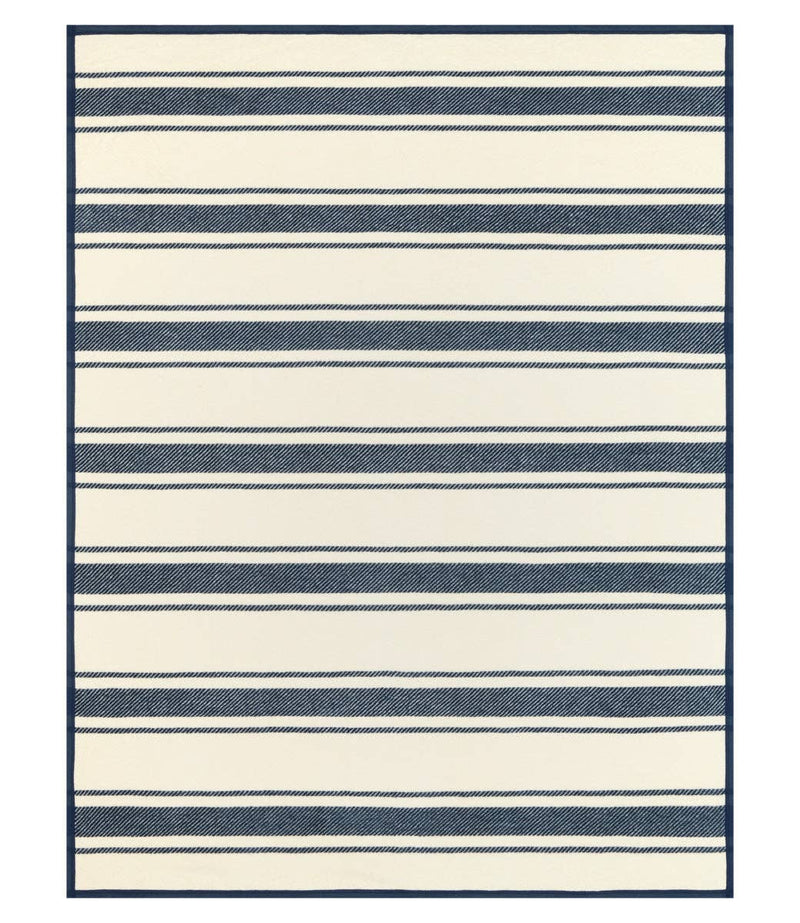 Dockside Stripe Navy Blanket: Original