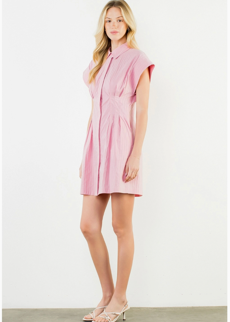 THML Arden Dress - Pink-Hand In Pocket
