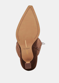 Dolce Vita Auggie- Dark Brown Suede-Hand In Pocket