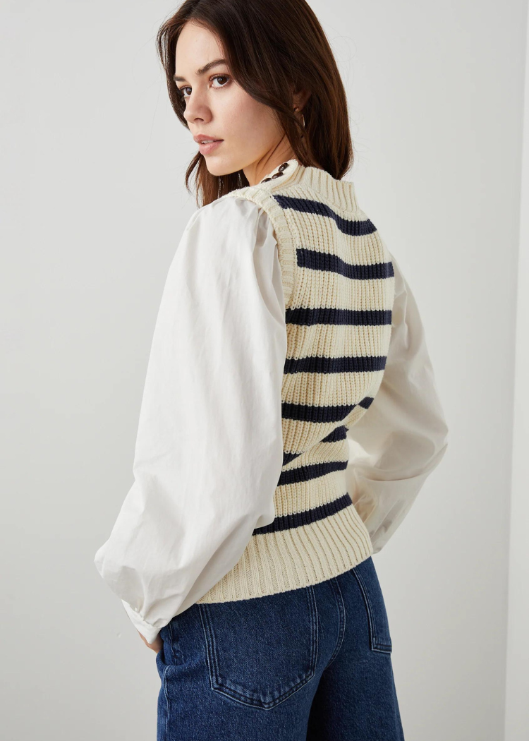 Rails Bambi Twofer Sweater-Hand In Pocket