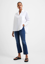 Rhodes Poplin Boyfriend Shirt-Hand In Pocket