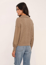 Heartloom Mia Collared Pullover Sweater-Hand In Pocket